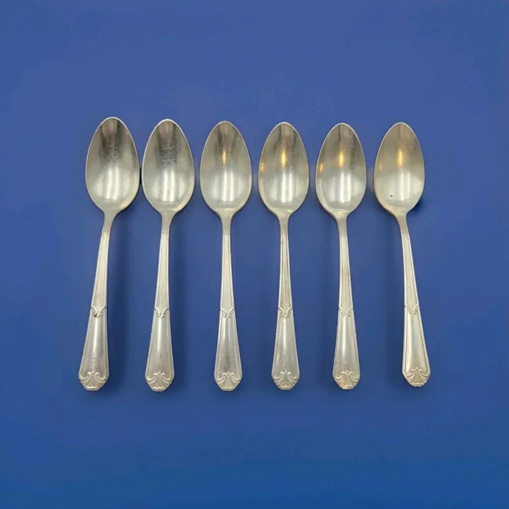 Set of 6 International Rogers FIDELIS Teaspoons 6